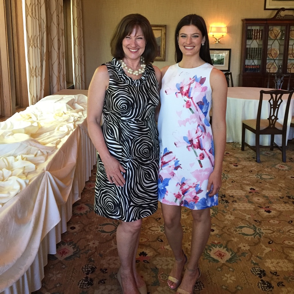 Vince Camuto white floral dress